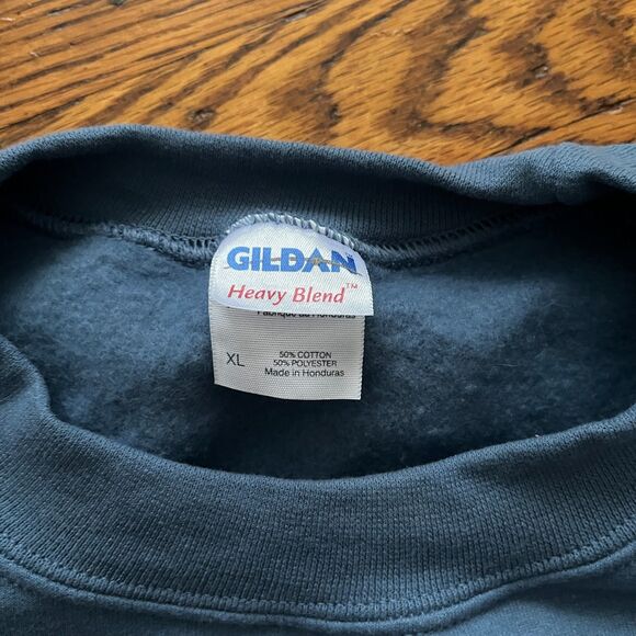 GIldan Rochester NY Firefighter Emergency Rescue Squad Sweatshirt Blue Size XL - Picture 5 of 6